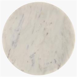 Misha Modern Classic White Marble Brass Iron Drink Table|