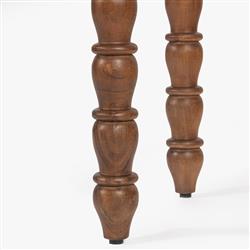 Thomas Updated Traditional Brown Wood Spindle Console Table|