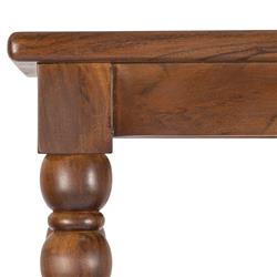 Thomas Updated Traditional Brown Wood Spindle Bookcase|