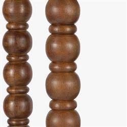 Thomas Updated Traditional Brown Wood Spindle Bookcase|