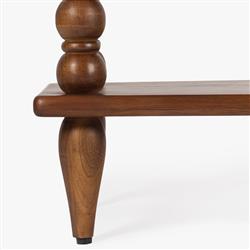 Thomas Updated Traditional Brown Wood Spindle Bookcase|