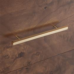 Briella Modern Classic Dark Brown Burl Wood Dresser|