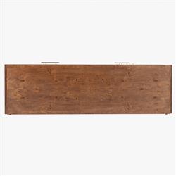 Briella Modern Classic Dark Brown Burl Wood Dresser|