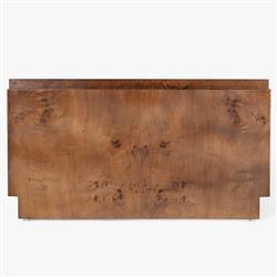 Briella Modern Classic Dark Brown Burl Wood Coffee Table|