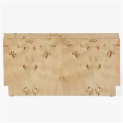 Briella Modern Classic Light Brown Burl Wood Coffee Table|