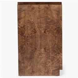 Briella Modern Classic Dark Brown Burl Wood Console Table|