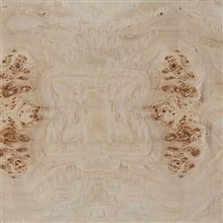 Briella Modern Classic Light Brown Burl Wood Console Table|