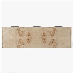 Briella Modern Classic Light Brown Burl Wood Console Table|