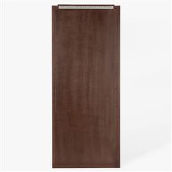 Briella Modern Classic Dark Brown Burl Wood Full Length Floor Mirror|