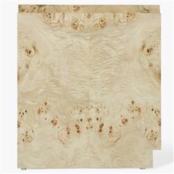 Briella Modern Classic Light Brown Burl Wood Nightstand|