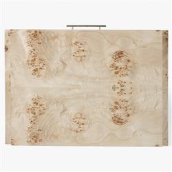 Briella Modern Classic Light Brown Burl Wood Nightstand|