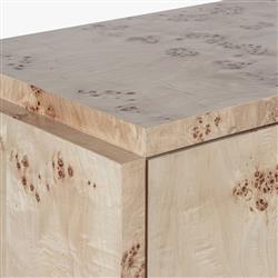 Briella Modern Classic Light Brown Burl Wood 2 Door Sideboard|