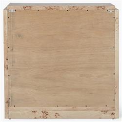 Briella Modern Classic Light Brown Burl Wood 2 Door Sideboard|