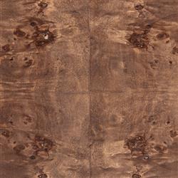 Briella Modern Classic Dark Brown Burl Wood Square Plinth Pedestal - 24"|