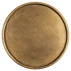 Felix French Country Antique Brass Iron Round Drink Table|