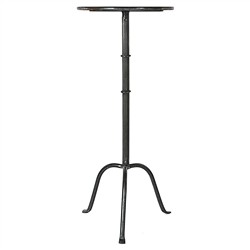 Felix French Country Black Iron Round Drink Table|