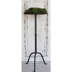 Felix French Country Black Iron Round Drink Table|