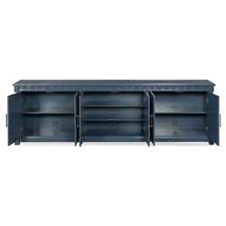 Wilshire French Country Navy Blue Oak Media Cabinet - 110