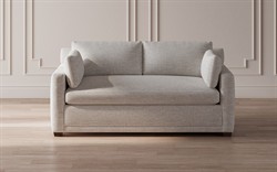 Weybridge Heathered Ivory Performance Bench Cushion Sleeper Sofa - 75Gǥ|