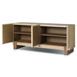 Sienna Modern Classic Beige Raffia Sideboard|