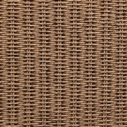 Marciana Coastal Beach Beige Upholstered Brown Woven Wicker Outdoor Swivel Chair|
