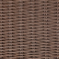 Ivanna Coastal Beach Dark Brown Woven Wicker Outdoor Rocking Chair|