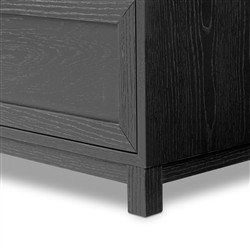 Clarence Modern Classic Black Oak Dresser|