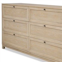 Clarence Modern Classic Light Brown Oak Dresser|