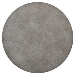 Bruce Modern Classic Grey Concrete Round Drum Outdoor Coffee Table|
