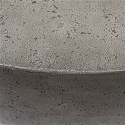 Bruce Modern Classic Grey Concrete Round Drum Outdoor Coffee Table|