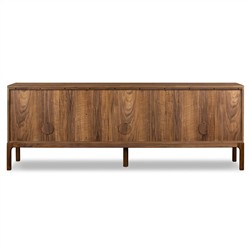 Nery Rustic Lodge Brown Walnut Wood Sideboard|