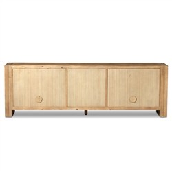 Nerin Coastal Beach Distressed Brown Wood Sideboard|