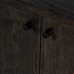Olson Rustic Lodge Dark Brown Oak Wood Sideboard|