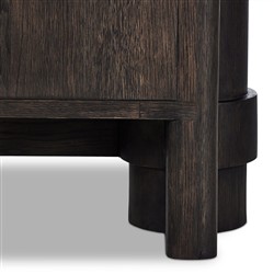 Olson Rustic Lodge Dark Brown Oak Wood Sideboard|