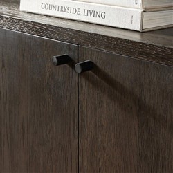 Olson Rustic Lodge Dark Brown Oak Wood Sideboard|