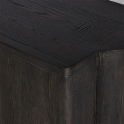 Olson Rustic Lodge Dark Brown Oak Wood Sideboard|