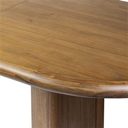 Paris Rustic Lodge Brown Acacia Oval Extendable Dining Table - 84-104"|