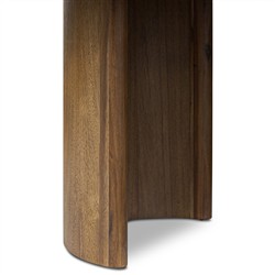 Paris Rustic Lodge Brown Acacia Oval Extendable Dining Table - 84-104"|