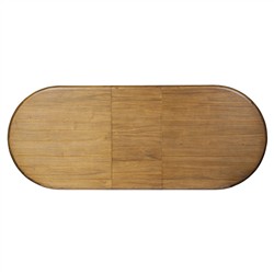 Paris Rustic Lodge Brown Acacia Oval Extendable Dining Table - 84-104"|
