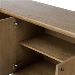 Bonnie Rustic Lodge Brown Oak Sideboard|