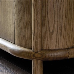 Bonnie Rustic Lodge Brown Oak Sideboard|