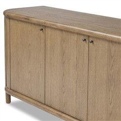 Bonnie Rustic Lodge Brown Oak Sideboard|
