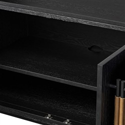 Matthew Modern Classic Black Oak Wood Sideboard|