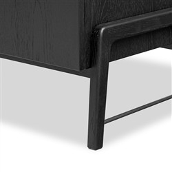 Matthew Modern Classic Black Oak Wood Sideboard|