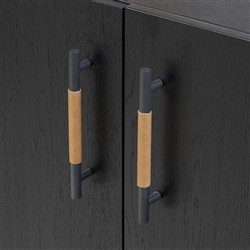 Matthew Modern Classic Black Oak Wood Sideboard|