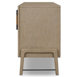 Matthew Modern Classic Brown Oak Wood Sideboard|