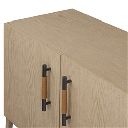 Matthew Modern Classic Brown Oak Wood Sideboard|