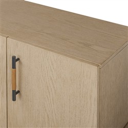 Matthew Modern Classic Brown Oak Wood Sideboard|