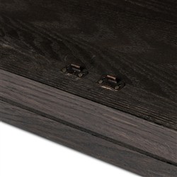 Harvey Updated Traditional Brown Oak Arched Display Cabinet|