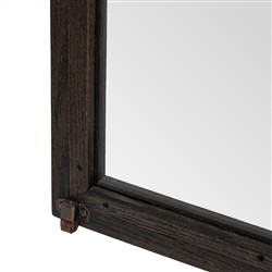 Harvey Updated Traditional Brown Oak Arched Display Cabinet|